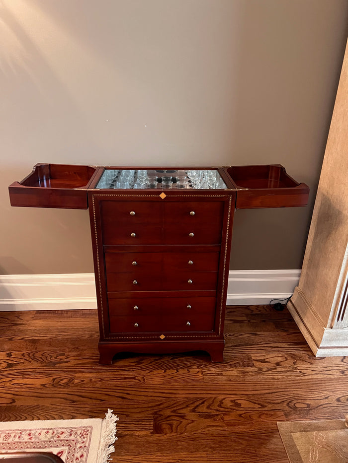 Vintage Flip Top Bar Cabinet