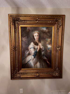 Large Painting, Ornate Gold Frame- 4ft x 5ft