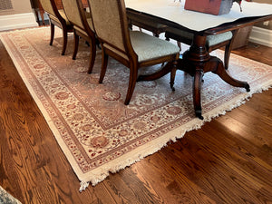 Elegant 100% Wool Area Rug- 12ft x 8.7ft