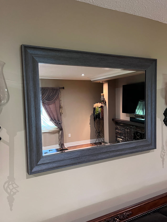 Modern Dark Grey Mirror