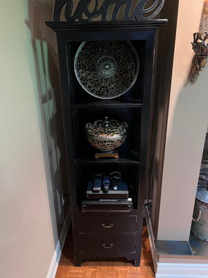 Black Shelving Unit