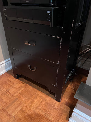 Black Shelving Unit