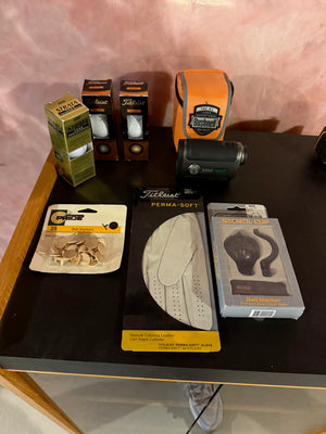 Golf Accessories Lot (*includes Bushnell Tour V2 Rangefinder)