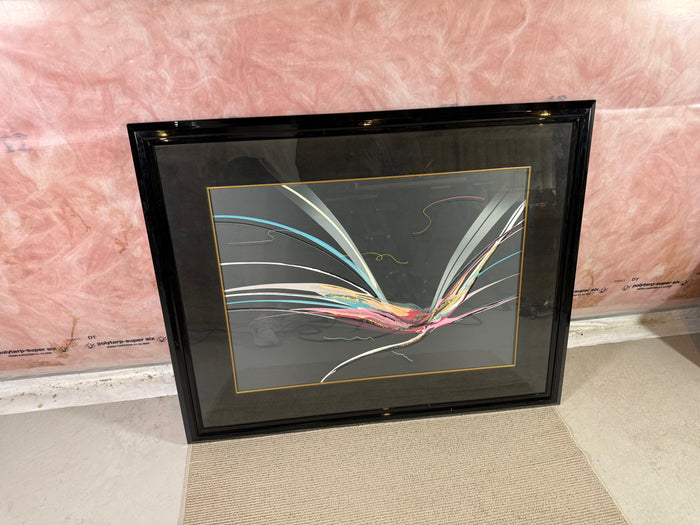Elba Alvarez Framed Abstract Limited Edition Signed & Numbered Serigraph (*retail $2,050)