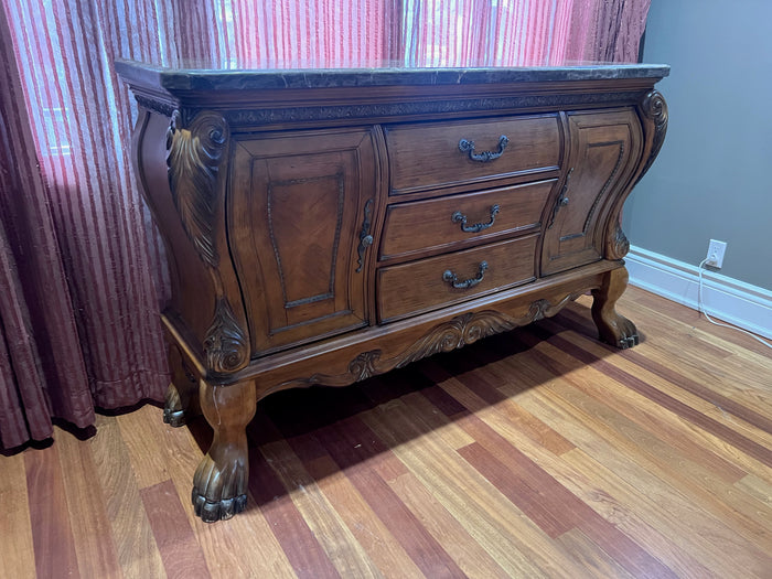 Michael Amini Signature Series by AICO 'Eden' Marble Top Sideboard/Buffet