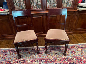 Pair of Antique Chairs, Clawed Feet