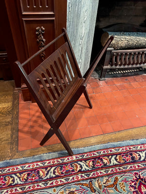 Vintage MCM Folding Magazine Holder, Made in Romania