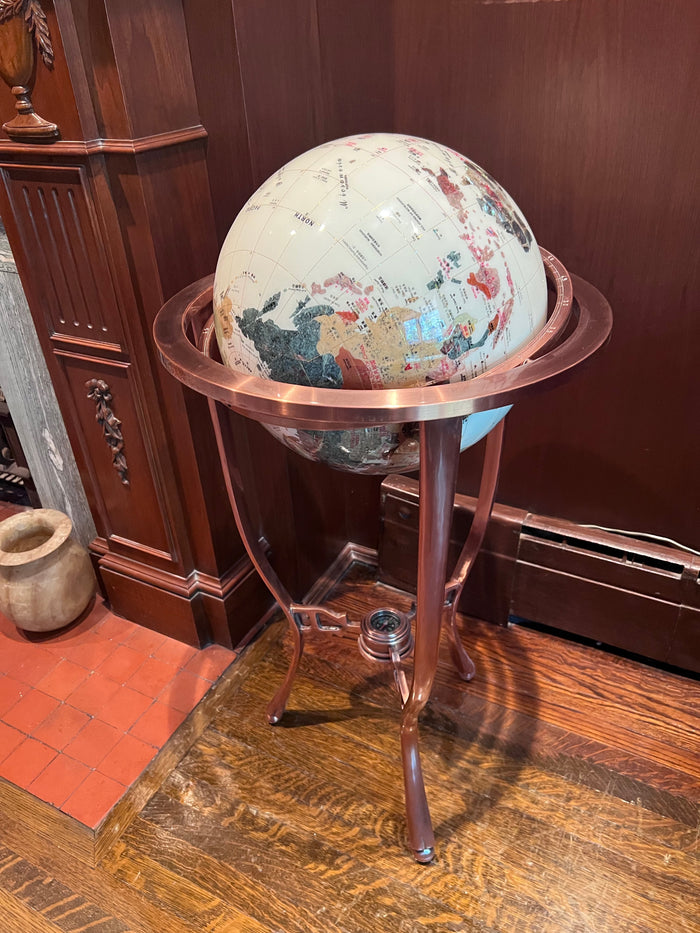 Floor Globe Brass Stand