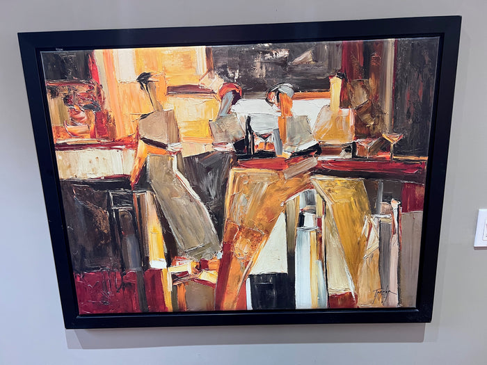 IKEA LARGE ABSTRACT REPRODUCTION ON CANVAS-  BY YURI TREMLER