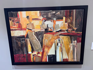 IKEA LARGE ABSTRACT REPRODUCTION ON CANVAS-  BY YURI TREMLER