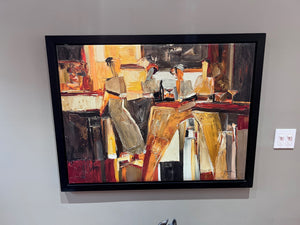 IKEA LARGE ABSTRACT REPRODUCTION ON CANVAS-  BY YURI TREMLER