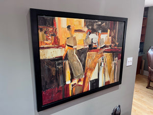 IKEA LARGE ABSTRACT REPRODUCTION ON CANVAS-  BY YURI TREMLER