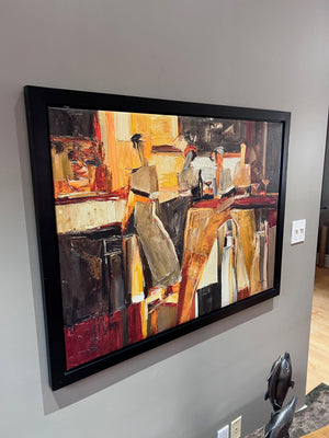 IKEA LARGE ABSTRACT REPRODUCTION ON CANVAS-  BY YURI TREMLER
