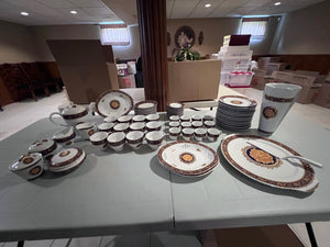 Bacchus T. Limoges 'Versace Style' Dessert Set- Service for 12