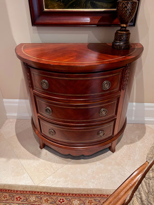 Demilune Accent Chest with 3 Drawers