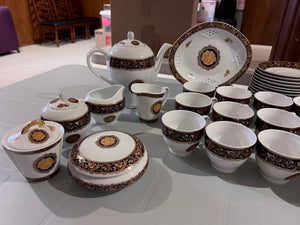 Bacchus T. Limoges 'Versace Style' Dessert Set- Service for 12