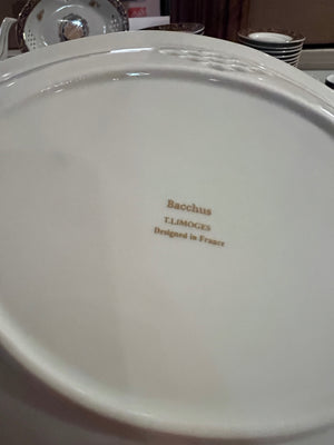 Bacchus T. Limoges 'Versace Style' Dessert Set- Service for 12