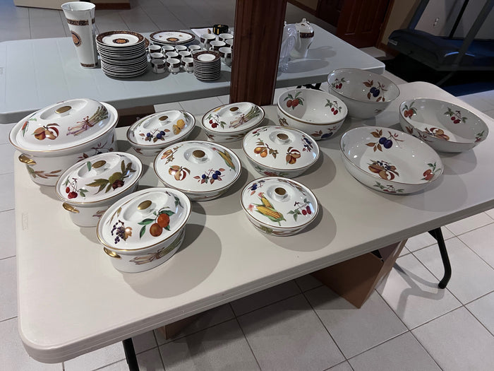 Royal Worcester Evesham Serving Dish Lot