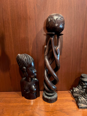 2 Wood Carvings Lot
