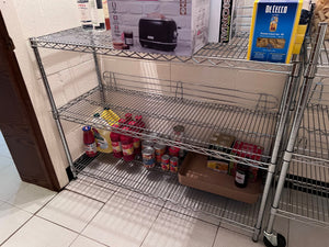 2 3-Tier Metal Shelving
