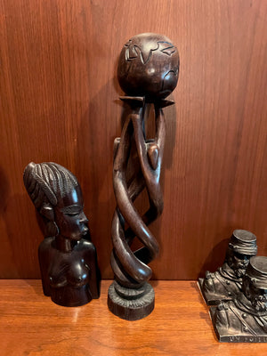 2 Wood Carvings Lot
