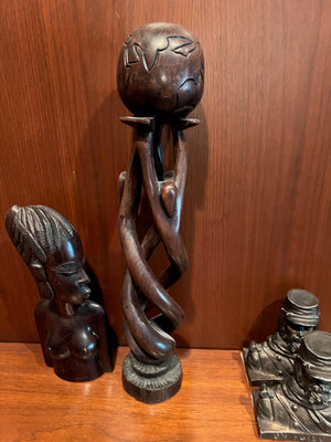 2 Wood Carvings Lot