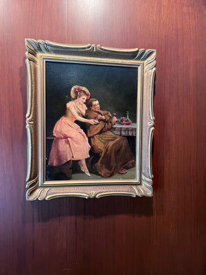 Antique Painting by Walter Dendy Sadler, 1891