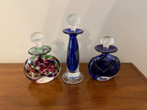 S. Bisley Art Glass Snuff Bottle Lot