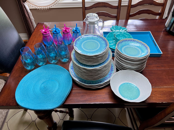 Outdoor Plastic Dinnerware Lot