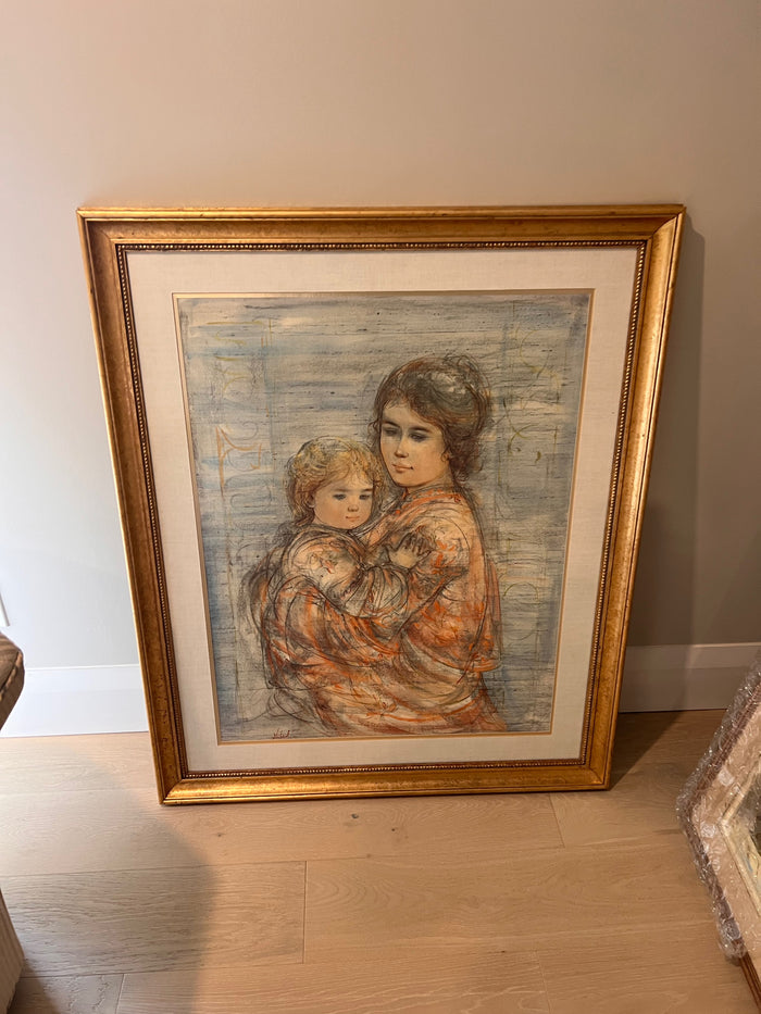 Stephanie & Child by Edna Hibel Limited Edition Print 580/1000