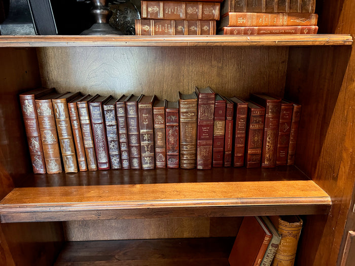 Antique Leather Books Lot