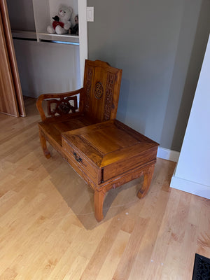 Beautiful Oriental Style Telephone Bench