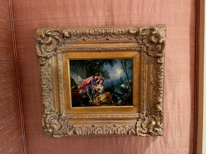 Ornate Framed Oil Painting by S. Dockles