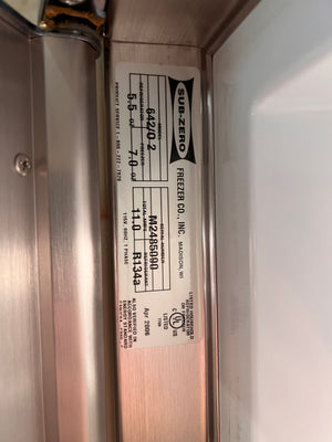 Sub-Zero 642 Refrigerator Panelled