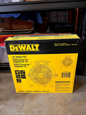 BRAND NEW DeWalt 18" Drum Fan