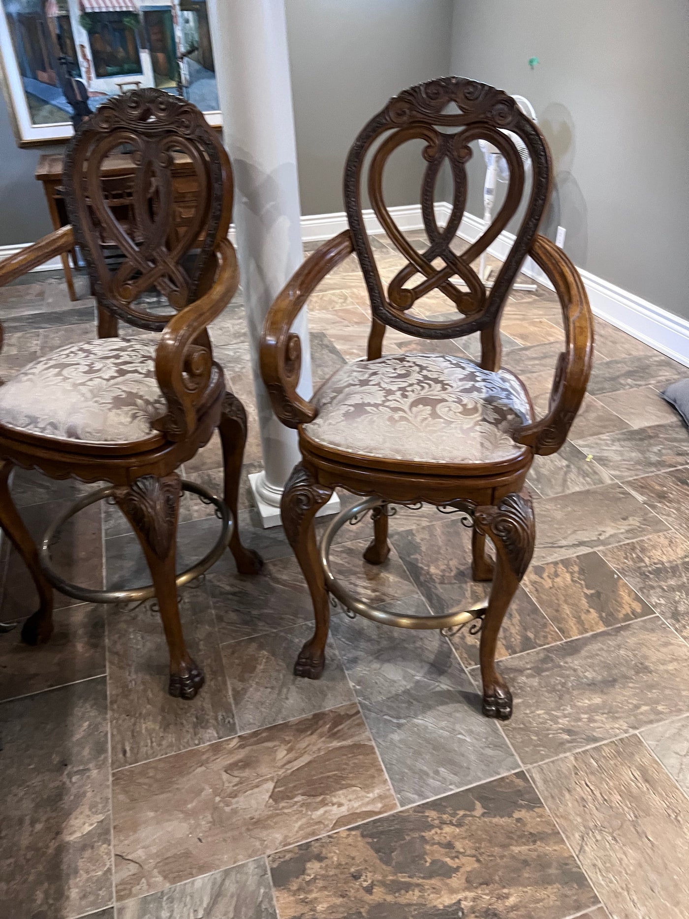 PAIR OF Michael Amini Signature Series by AICO 'Eden' Bar Stools – Sell ...