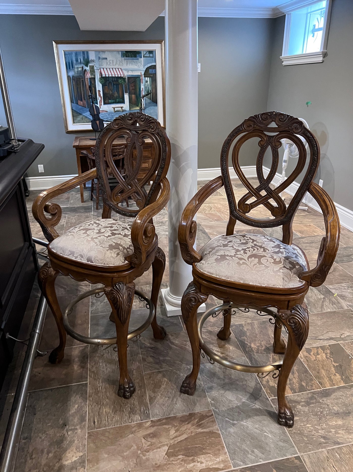 PAIR OF Michael Amini Signature Series by AICO 'Eden' Bar Stools – Sell ...
