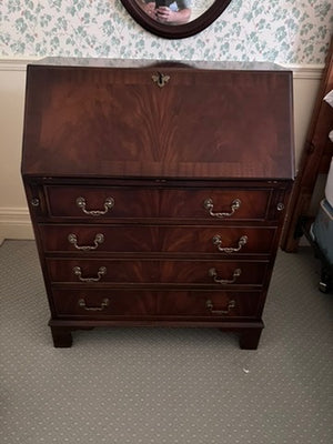 Vintage Bevan Funnell Reprodux Secretary Desk