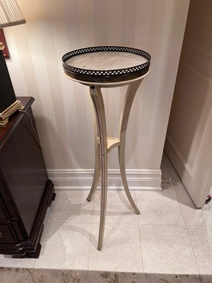 Vintage Marble Top Gueridon Pedestal Stand/Table