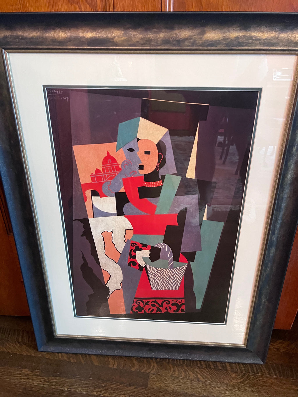Picasso L'Italienne, Rome 1917- Framed Print
