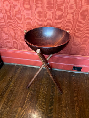 Vintage Baribocraft Salad Bowl on Stand