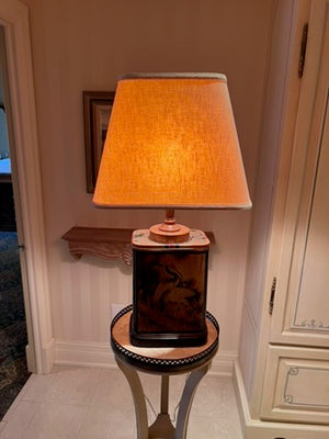 Vintage Frederick Cooper Chinoiserie Metal Table Lamp