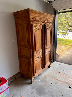 Beautiful Wood Carved Mexican Armoire