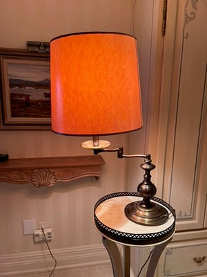 Vintage Brass Swing Arm Table Lamp
