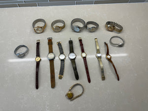 Vintage Women’s and Men’s Watch Lot (sold as is)