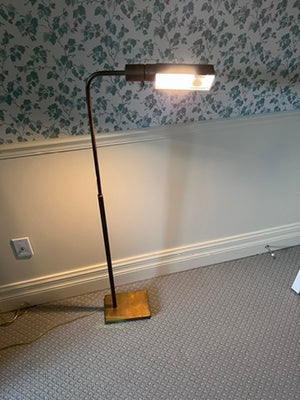 Brass Adjustable Reading Floor Lamp