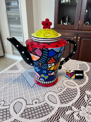 ROMERO BRITTO CERAMIC "HOME & LANDSCAPE" TEAPOT 339011
