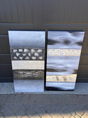 Wall Art 2pc Abstract