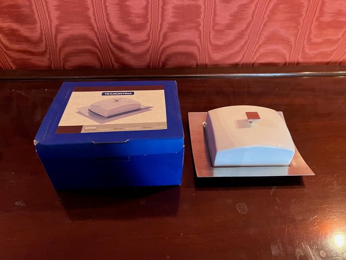BRAND NEW Tramontina Kaffee Butter Dish