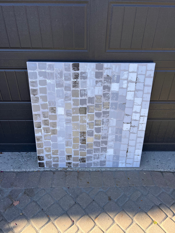 Wall Art Grey Squares